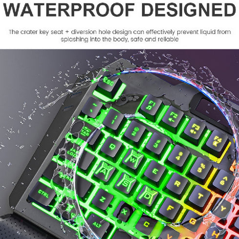 Popular Design IMICE GK-700 104 Keys Metal Backlit Gaming Wired Suspended Illuminated Keyboard With Hand Rest.